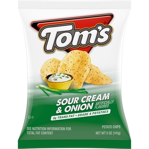 Toms flat chips sour cream - flat,